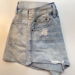 Pistola Size 26 Light Wash High-rise Jean Shorts
